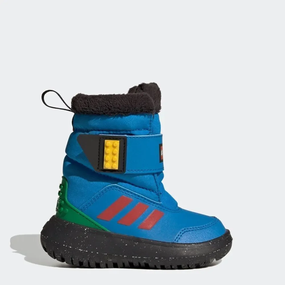 Adidas x LEGO Winterplay Winter Boots Shock Blue Red Sz 7